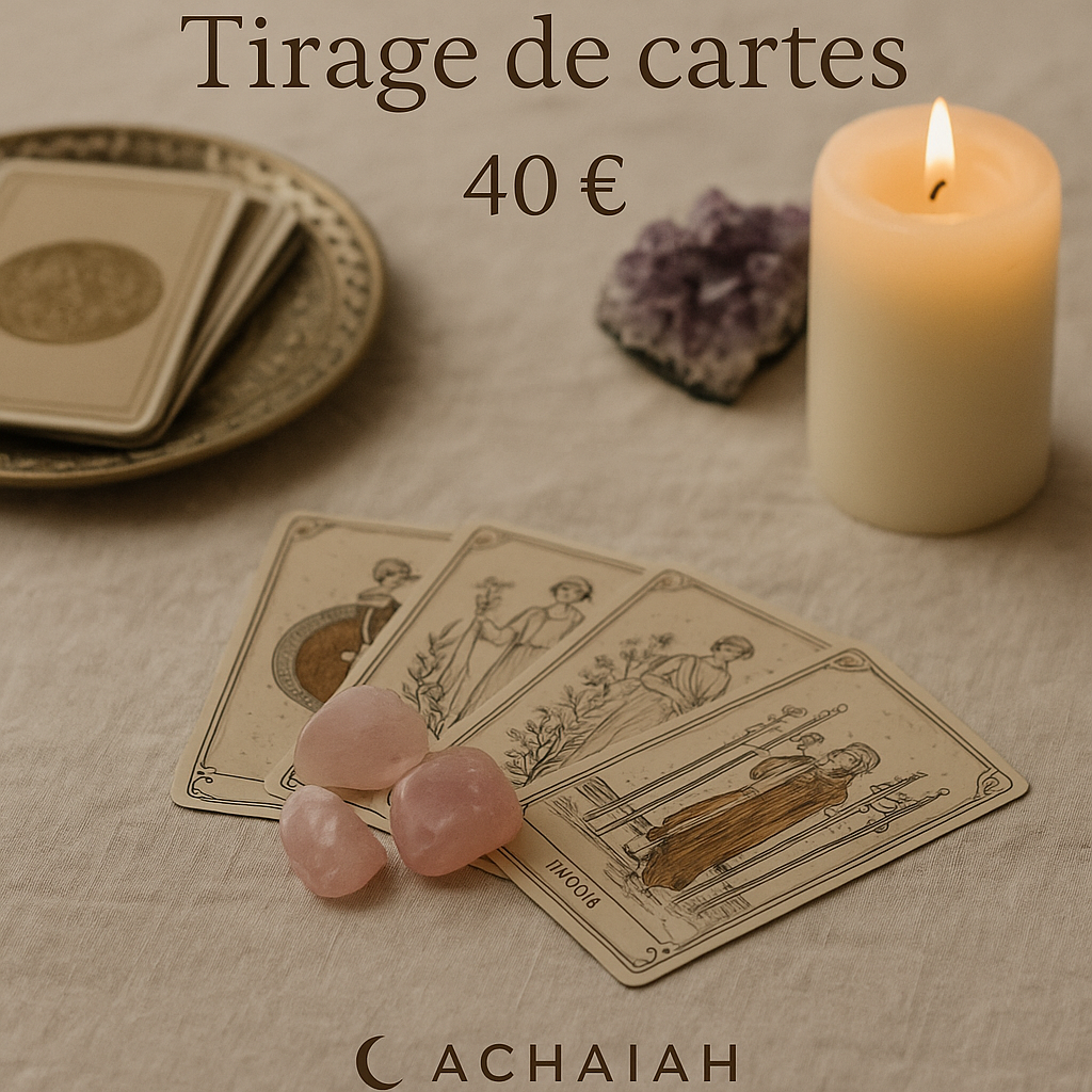 Tirage de cartes (à distance) – 40 € oracle tarot cartes guidance intuition