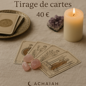 Tirage de cartes (à distance) – 40 €