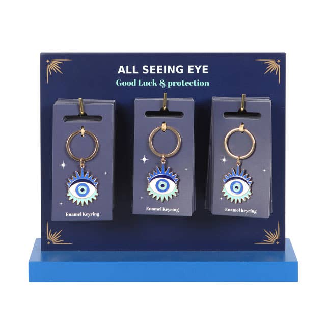 Porte-Clés de Protection – All Seeing Eye décoration spirituelle résine Boutique Achaiah