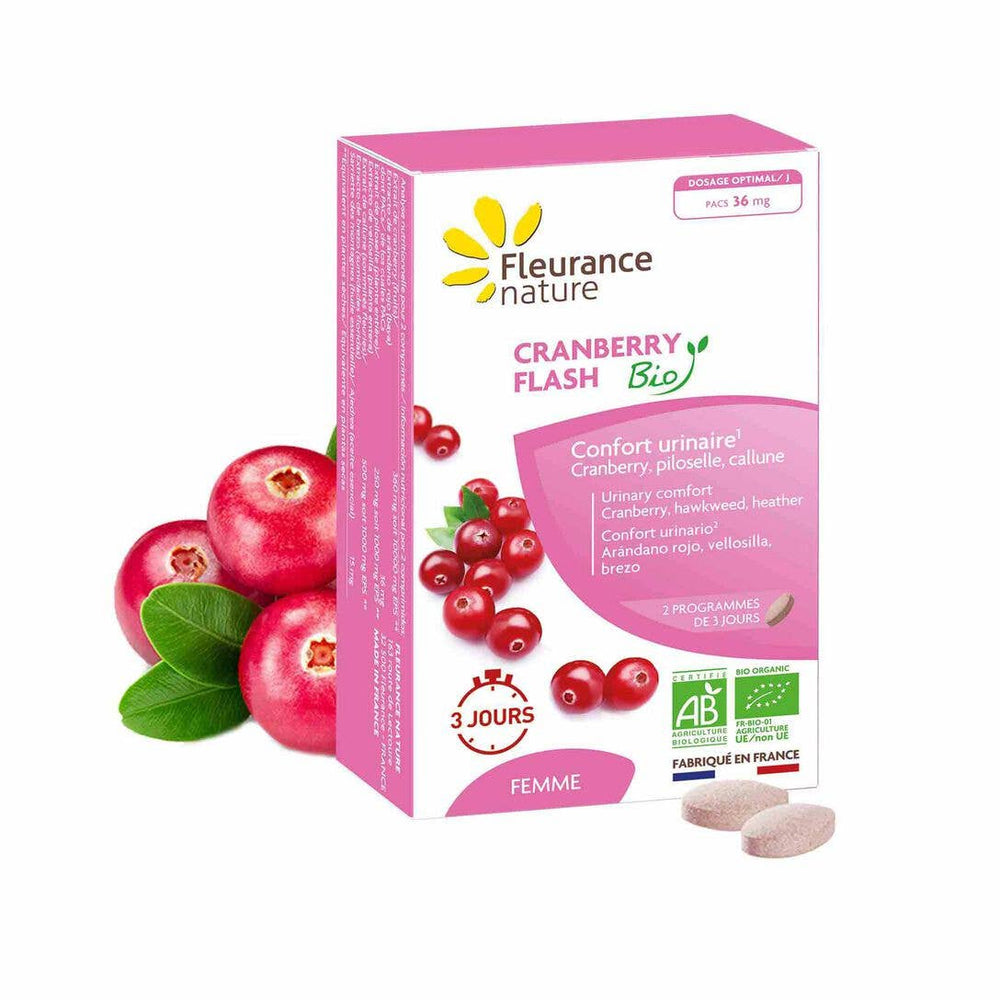 Complément alimentaire CRANBERRY FLASH BIO naturel bio Boutique Achaiah