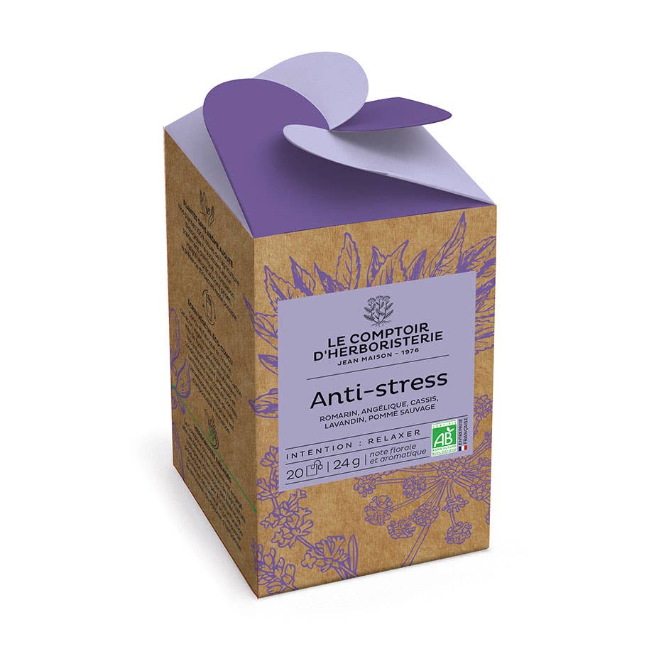 Complément plantes TISANE INFUSETTE ANTI-STRESS BIO (x20) phytothérapie naturel Boutique Achaiah