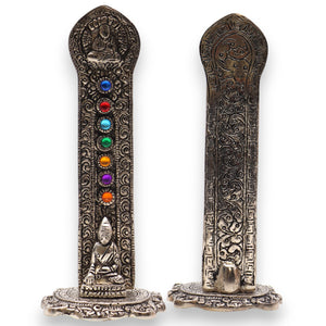 Porte-encens tour Bouddha 7 chakras – 16 × 6 × 7 cm