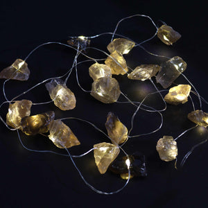 Guirlande Lumineuse de Pierres Précieuses – Citrine Fumée – ACHAIAH (visuel 4)