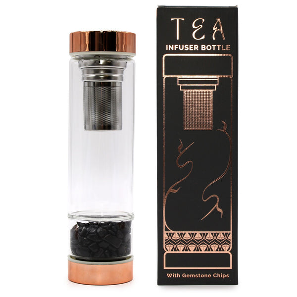 Bouteille infuseur en verre et cristal – Onyx