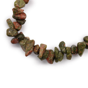 Bracelet baroque en pierres naturelles – Jaspe vert