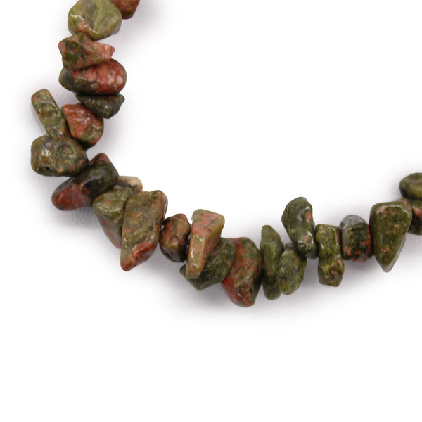 Bracelet baroque en pierres naturelles – Jaspe vert