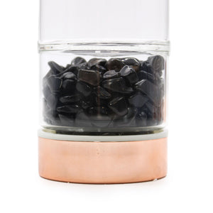 Bouteille infuseur en verre et cristal – Onyx
