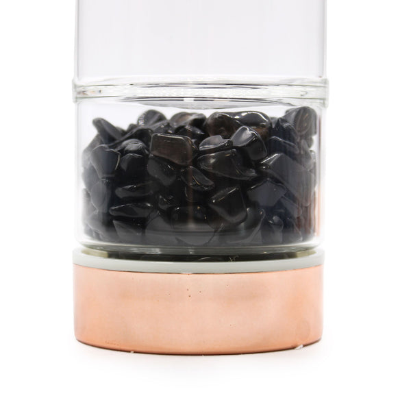 Bouteille infuseur en verre et cristal – Onyx