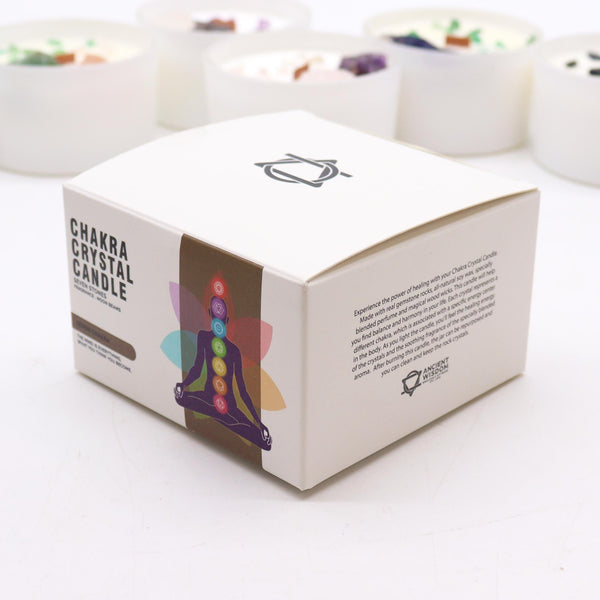 Grande bougie aux cristaux – 7 Chakras