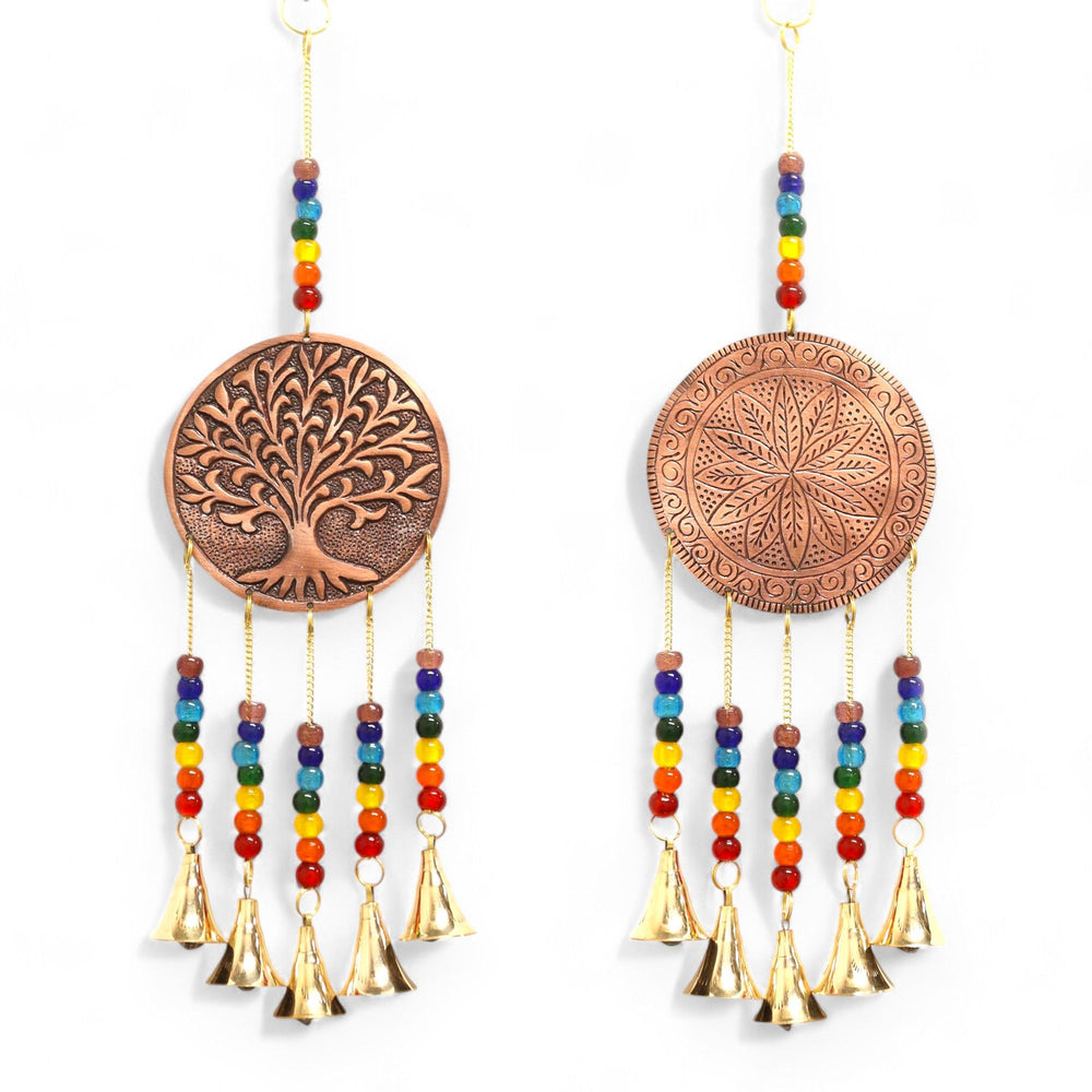Carillon indien Arbre de Vie et 7 chakras – 5 clochettes – photo principale