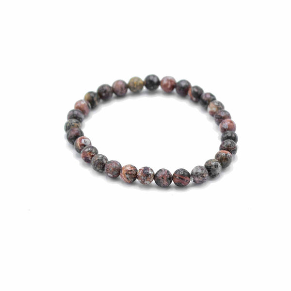 Bracelet d’intention en pierres naturelles – Jaspe léopard – Courage et détermination
