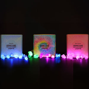 Guirlande lumineuse en pierres – Célestite
