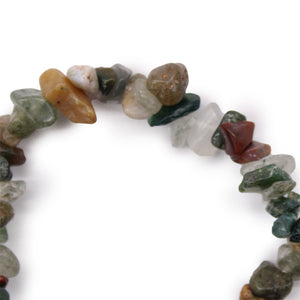 Bracelet baroque en pierres naturelles – Agate mousse