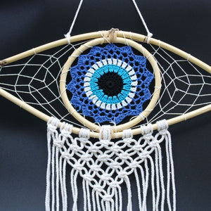 Attrape-rêves macramé Œil protecteur – Taille moyenne