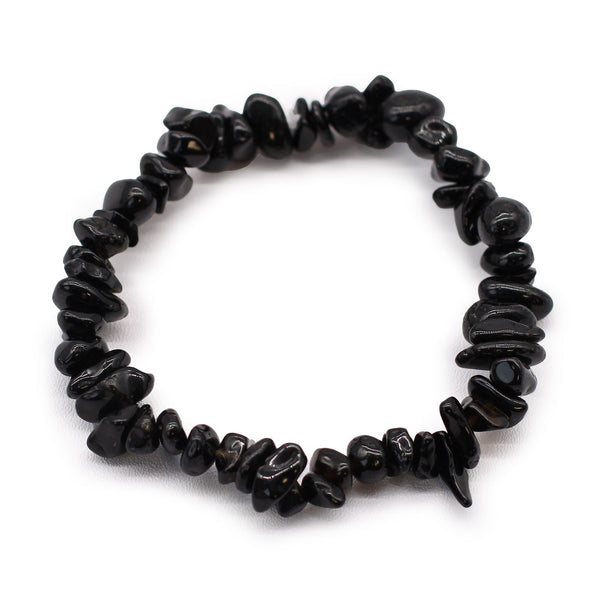 Bracelet baroque en pierres naturelles – Agate noire