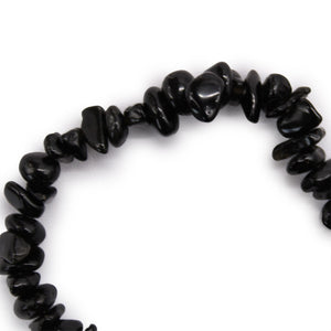 Bracelet baroque en pierres naturelles – Agate noire