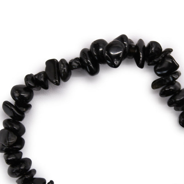 Bracelet baroque en pierres naturelles – Agate noire