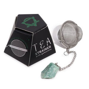 Infuseur à thé avec pierre brute – Aventurine verte