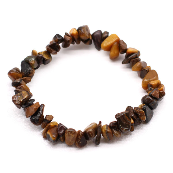 Bracelet baroque en pierres naturelles – Œil-de-tigre