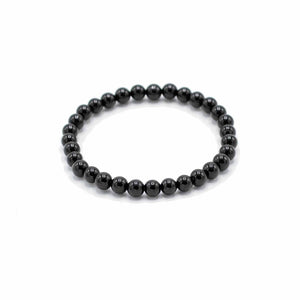 Bracelet d’intention en pierres naturelles – Agate noire – Protection et ancrage