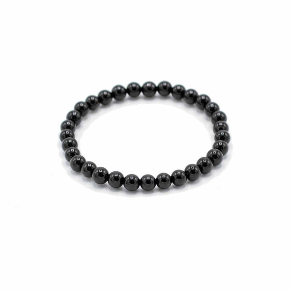 Bracelet d’intention en pierres naturelles – Agate noire – Protection et ancrage