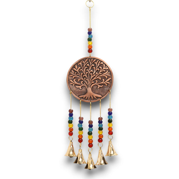 Carillon indien Arbre de Vie et 7 chakras – 5 clochettes