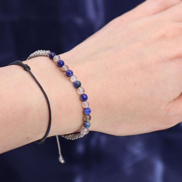 Bougie astrologique Taureau avec bracelet en pierres