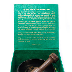 Bol Chantant Tibétain – Tara Verte, 10 cm (env. 400 g) – ACHAIAH (visuel 3)