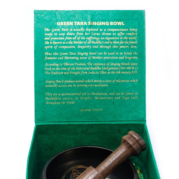 Bol Chantant Tibétain – Tara Verte, 10 cm (env. 400 g) – ACHAIAH (visuel 3)