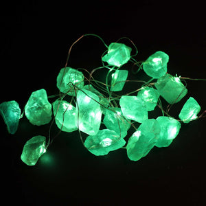 Guirlande Lumineuse de Pierres Précieuses – Jade de Cristal – ACHAIAH (visuel 3)