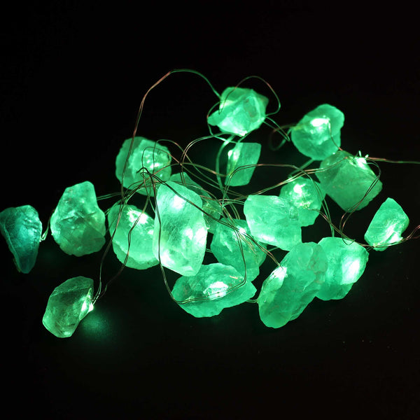Guirlande Lumineuse de Pierres Précieuses – Jade de Cristal – ACHAIAH (visuel 3)