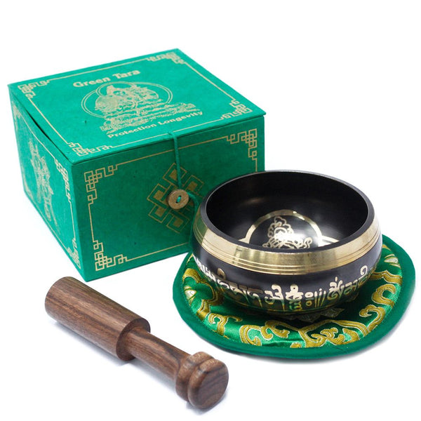Bol Chantant Tibétain – Tara Verte, 10 cm (env. 400 g) – ACHAIAH (visuel 5)