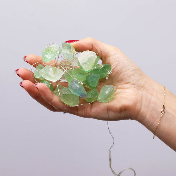 Guirlande Lumineuse de Pierres Précieuses – Jade de Cristal – ACHAIAH (visuel 2)