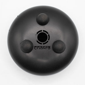 Tongue drum noir 7 chakras – 14 × 7 cm