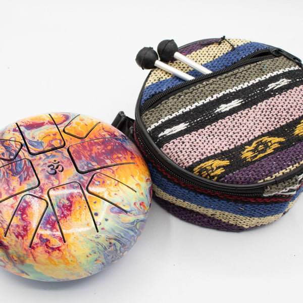Low Med Happy Drum Volcanic Splash - 14x7cm