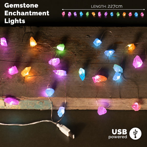 Guirlande lumineuse en pierres – Pierres mélangées