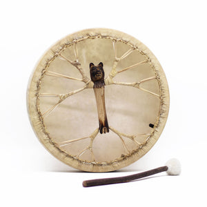 Tambour chamanique accordable Esprit de l’Ours – 40 cm