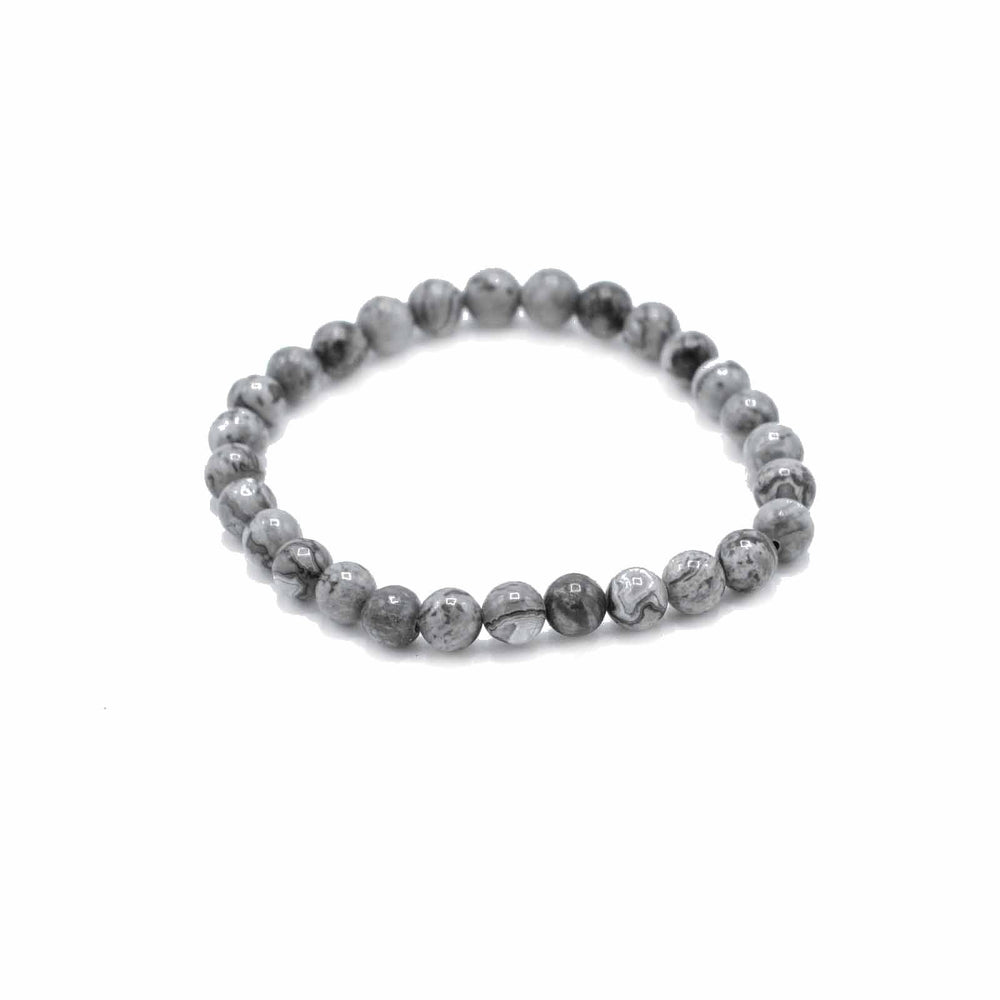 Bracelet d’intention en pierres naturelles – Jaspe carte – Prospérité et évolution – photo principale