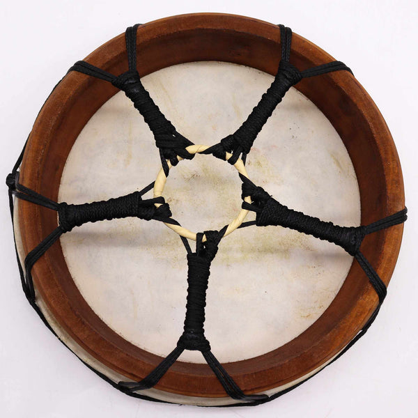 Tambour chamanique Hamsa avec deux mailloches – 30 cm
