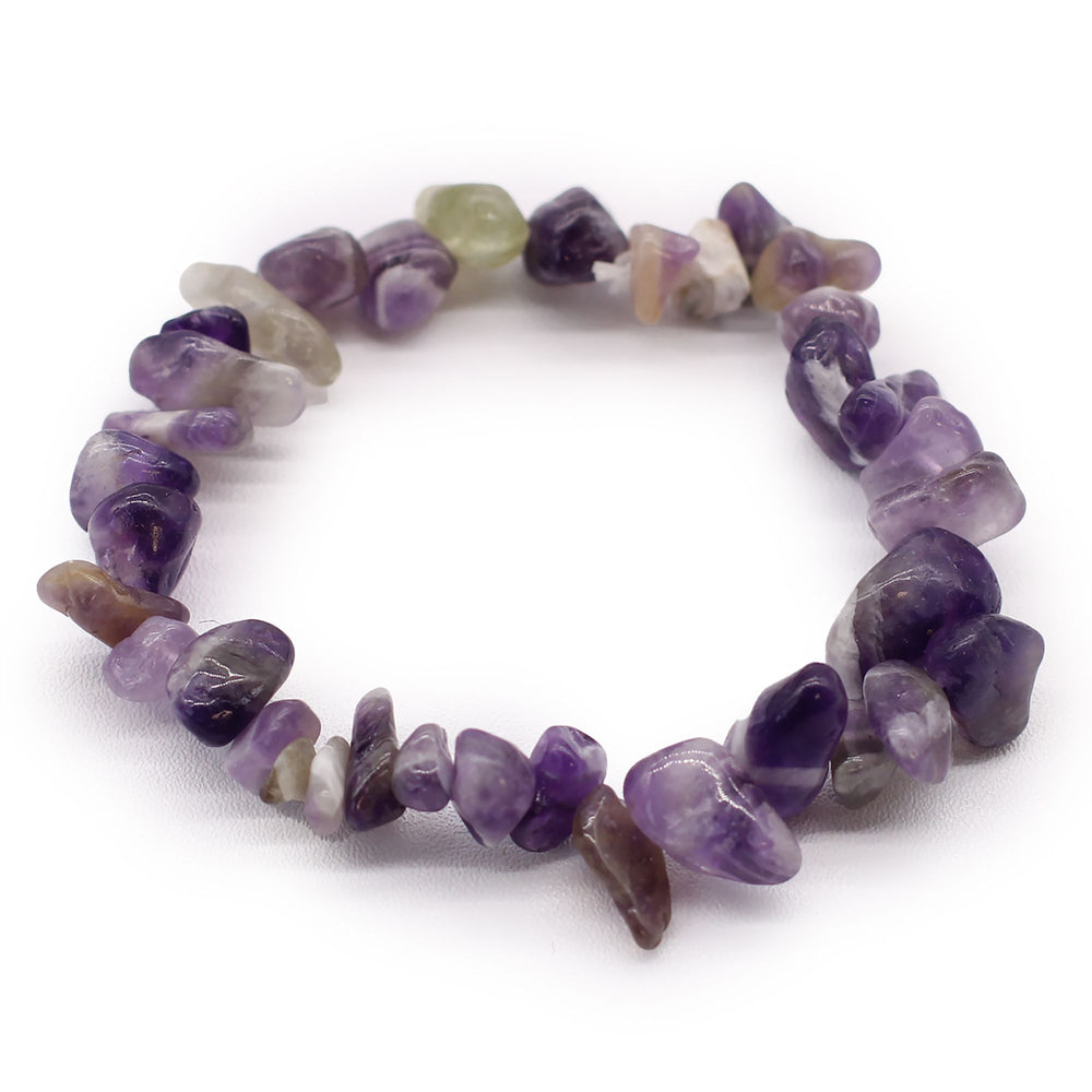 Bracelet baroque en pierres naturelles – Améthyste – photo principale