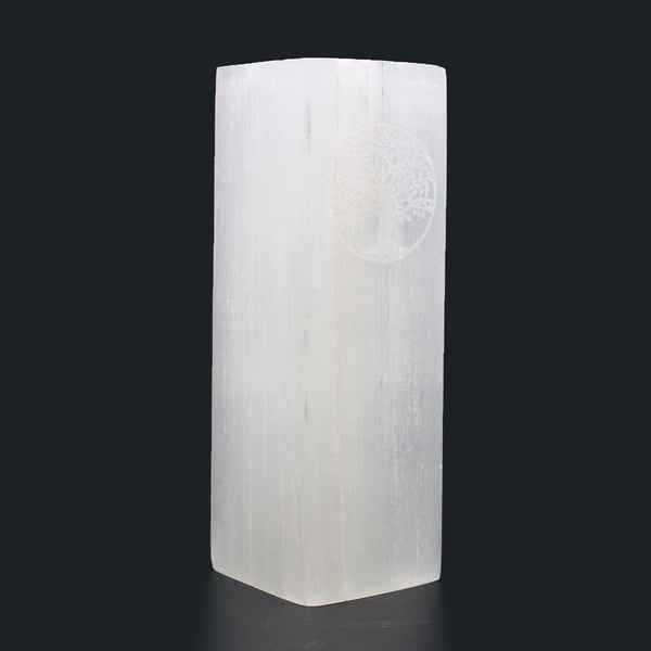 Lampe en sélénite – Arbre de vie – 25 cm