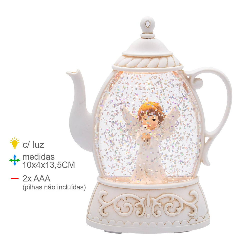 Lanterne Ange avec Eau 10x4x13,5cm