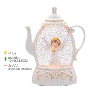 Lanterne Ange avec Eau 10x4x13,5cm