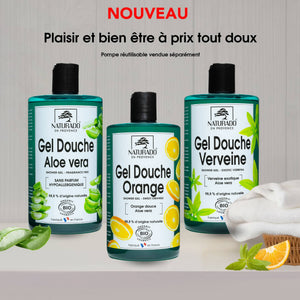 Gel Douche Aloe Vera sans parfum Cosmos Organic 750 ml