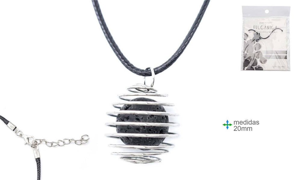 Collier Pierre Volcanique – Ancrage & Protection