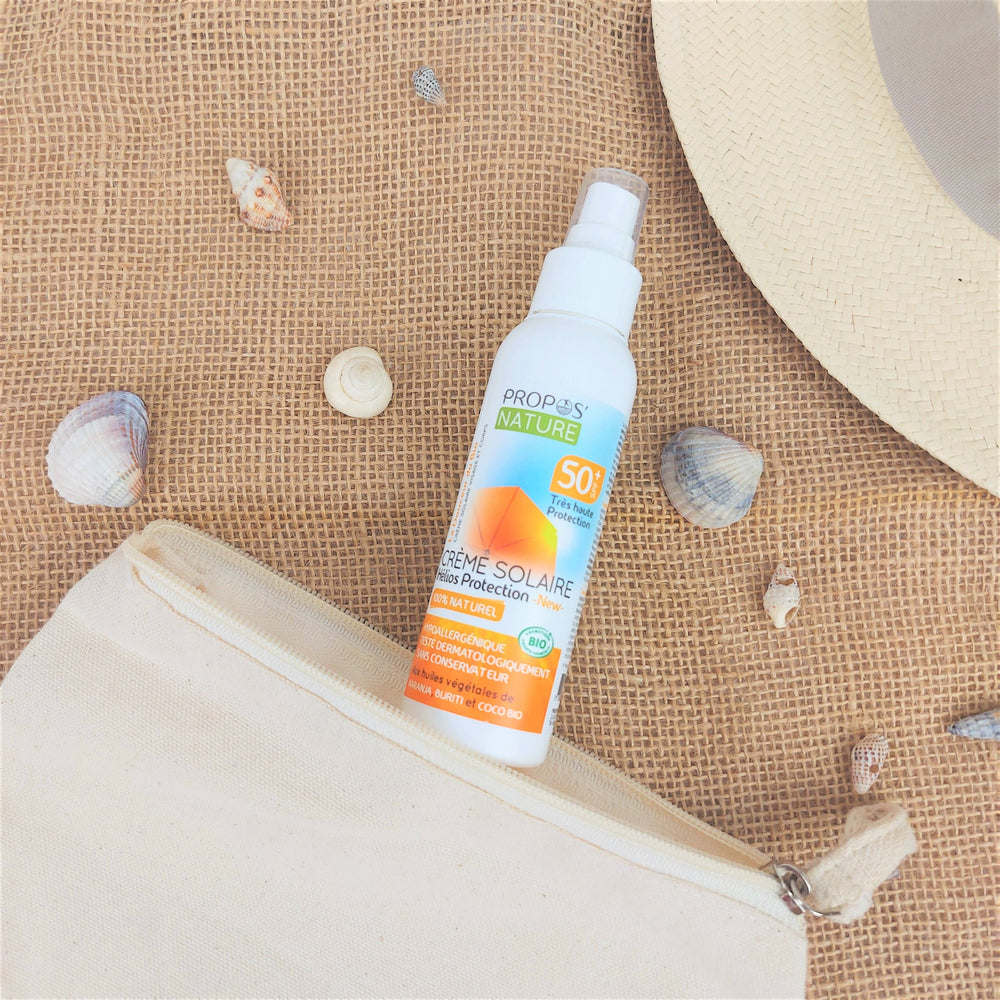 Complément alimentaire Creme Solaire Helios Bio Spf 50+ - Organic Suncrea naturel bio Boutique Achaiah