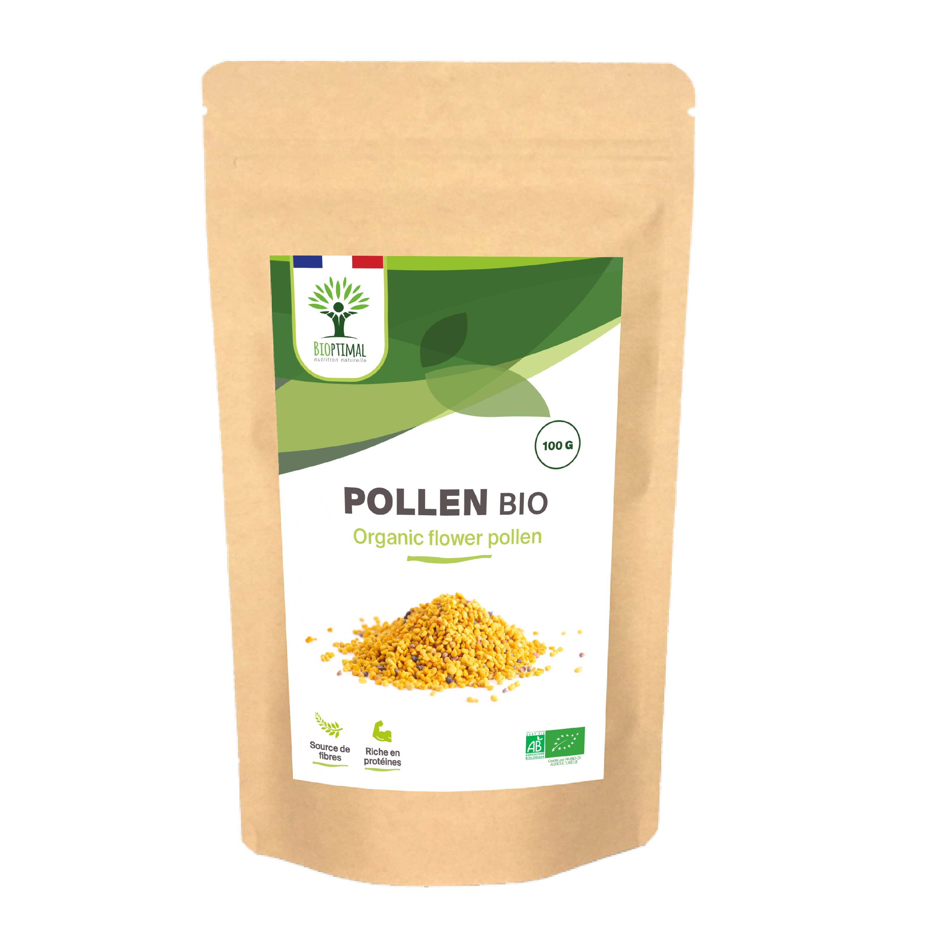 Complément alimentaire Pollen Bio - Conditionné en France - Certifié Ecoc naturel bio Boutique Achaiah