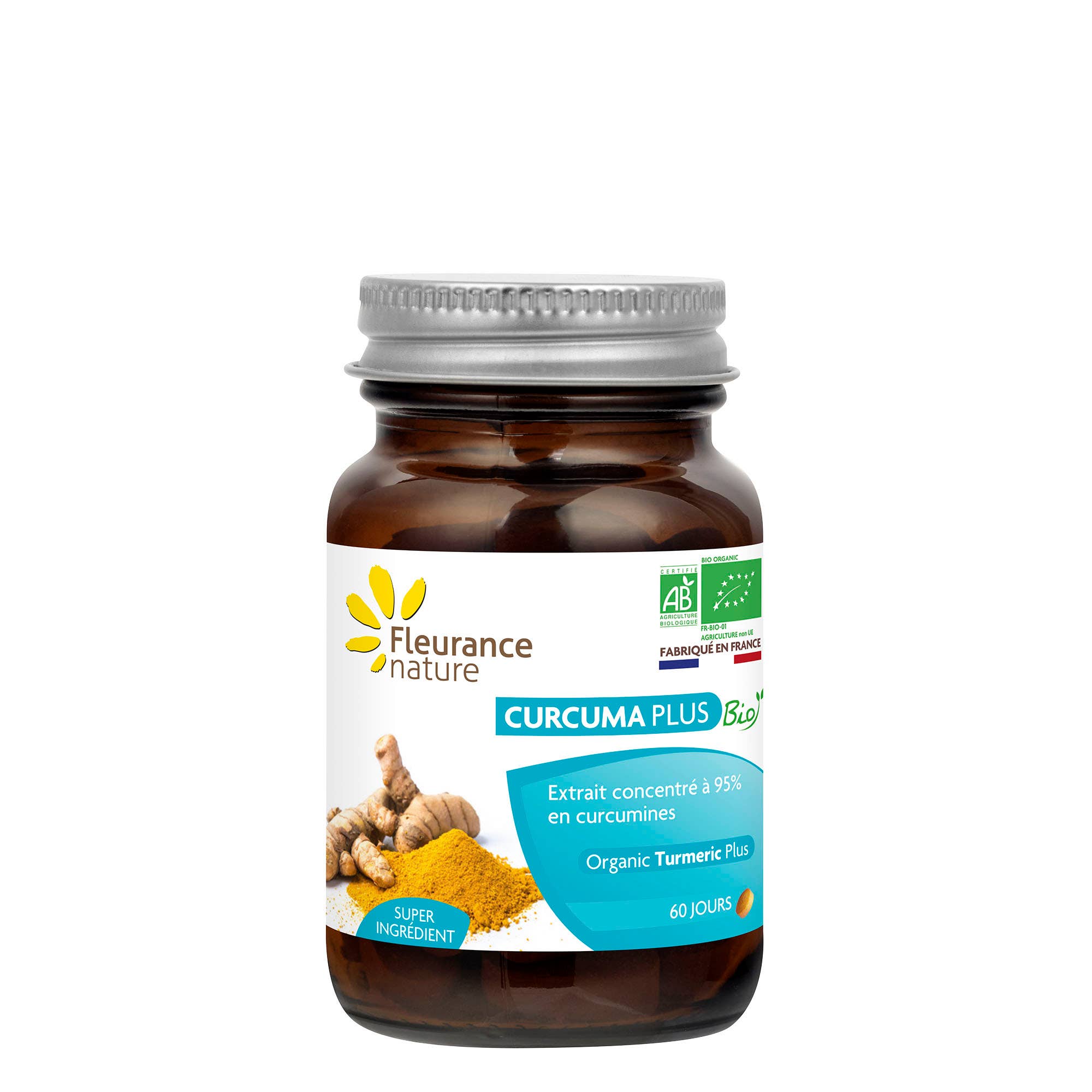 Complément alimentaire CURCUMA PLUS 60 JOURS BIO naturel bio Boutique Achaiah