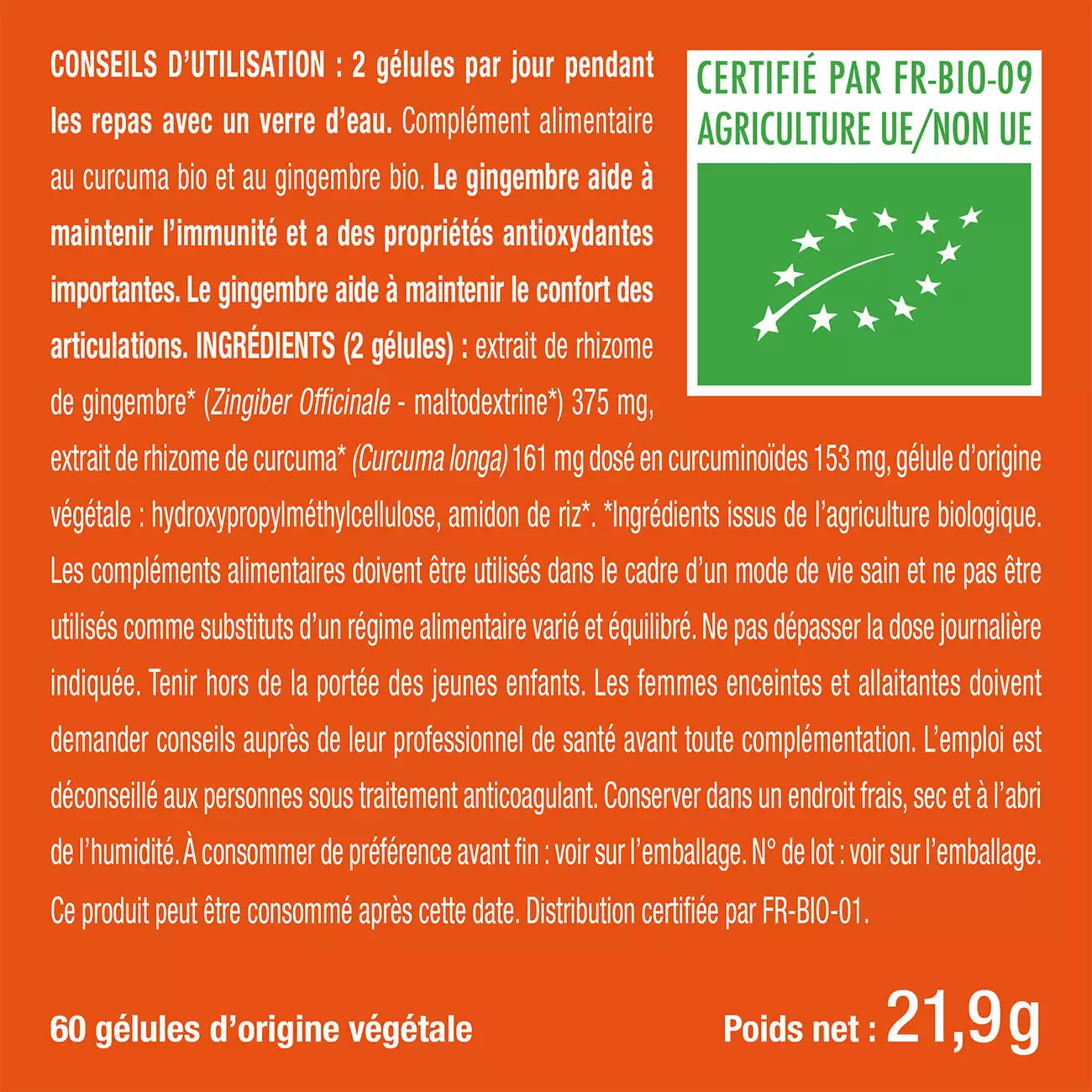 Curcuma Gingembre Bio – ACHAIAH