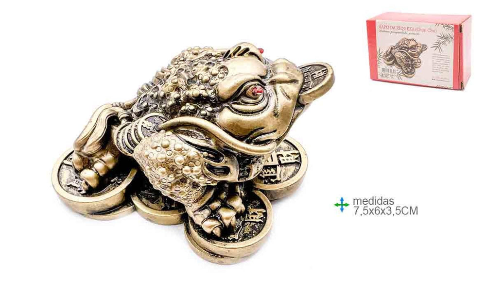 Crapaud Feng Shui en Résine –  Porte-Bonheur